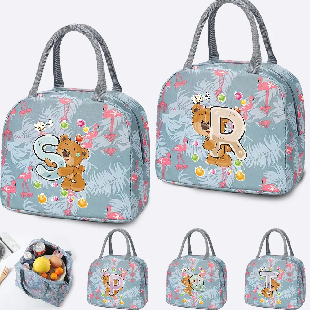 Insulated Lunch Bag for Women Kids Cooler Bag Thermal Bag Bear Letter Portable Lunch Box Ice Pack Tote Food Picnic Bags for Work
Insulated Lunch Bag for Women Kids Cooler Bag Thermal Bag Bear Letter Portable Lunch Box Ice Pack Tote Food Picnic Bags for Work