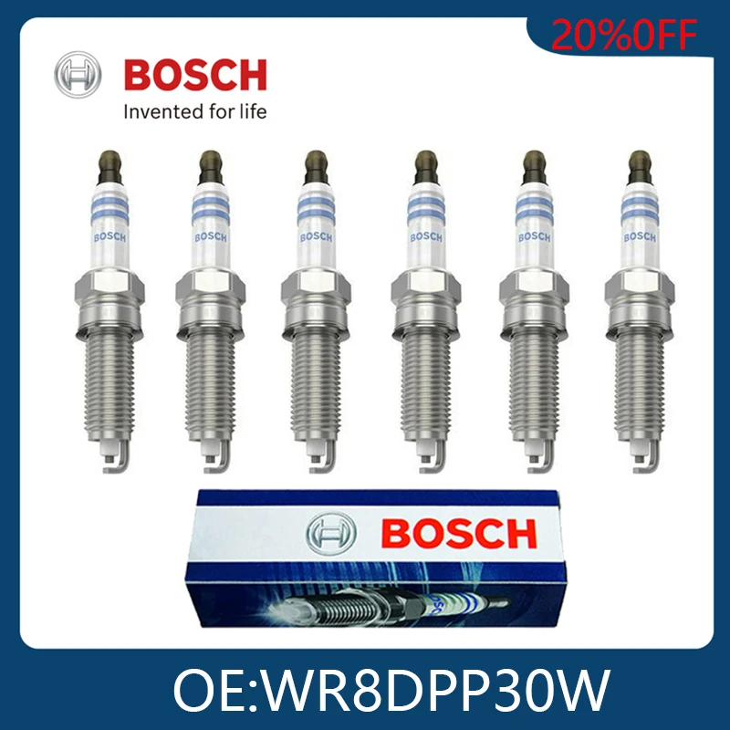BOSCH Original Genuine 6pcs Platinum Spark Plug For Alto Wuling Light Lechi Changan CX30 0242230599 WR8DPP30W Car Candles Tool 
BOSCH Original Genuine 6pcs Platinum Spark Plug For Alto Wuling Light Lechi Changan CX30 0242230599 WR8DPP30W Car Candles Tool
