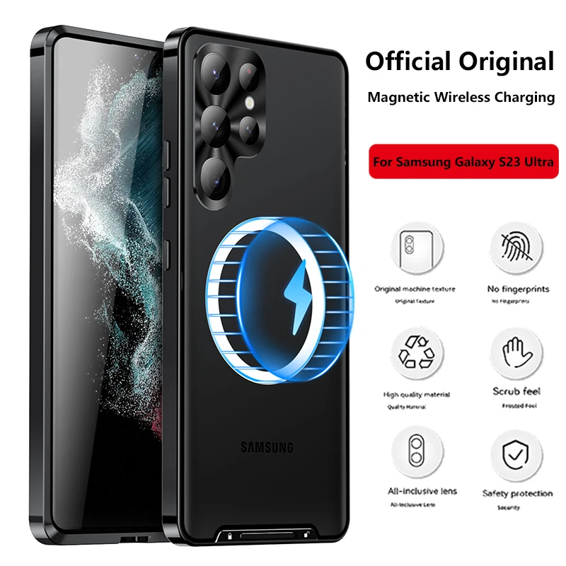 Z-SHOW Ultrathin Metal Shell For Samsung S23 Ultra Case Magnetic Wireless Charging Shockproof Cover For Galaxy S23 Ultra Case
Z-SHOW Ultrathin Metal Shell For Samsung S23 Ultra Case Magnetic Wireless Charging Shockproof Cover For Galaxy S23 Ultra Case
