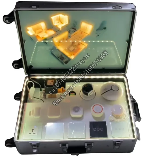 Smart Home System Demo Show Box With Smart Switch/Gateway/Alarm Sensor/IP Tuya App Remote Control Exhibition Show RoomBox
Smart Home System Demo Show Box With Smart Switch/Gateway/Alarm Sensor/IP Tuya App Remote Control Exhibition Show RoomBox