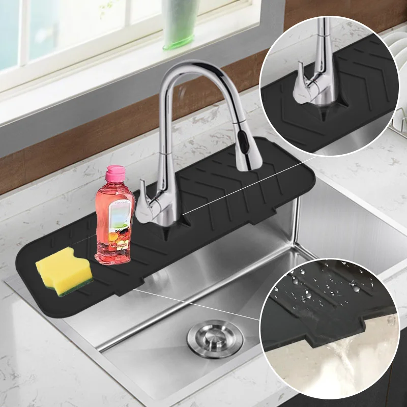 Water Splash Catcher Mats Sink Countertop Protection Drying Mat Silicone Faucet Absorbent Mat Sink Splash Guard Drain Pad
Water Splash Catcher Mats Sink Countertop Protection Drying Mat Silicone Faucet Absorbent Mat Sink Splash Guard Drain Pad