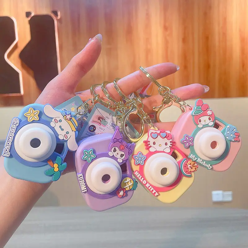 Kawaii Sanrio Keychain Cute Hellokitty Kuromi Mymelody Cinnamoroll Cartoon Projection Camera Keychain Pendant Toy for Girls Gift
Kawaii Sanrio Keychain Cute Hellokitty Kuromi Mymelody Cinnamoroll Cartoon Projection Camera Keychain Pendant Toy for Girls Gift