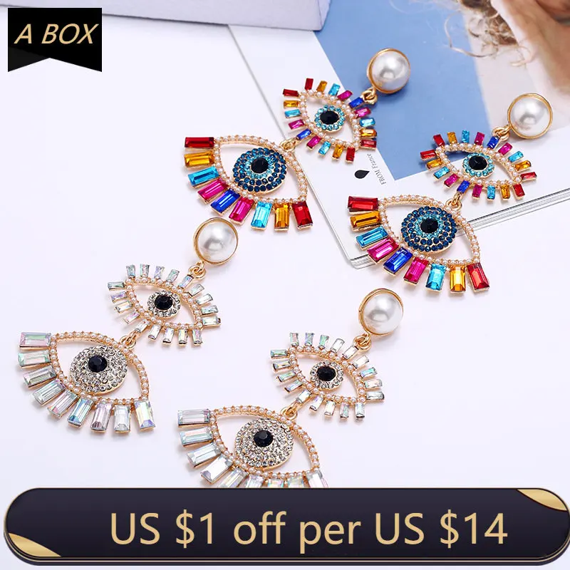 New Devil's Eye Jewelry Exaggerated Earring Long Women's European Personalized Accessories Vintage Earings Fashion Jewelry 2023
New Devil's Eye Jewelry Exaggerated Earring Long Women's European Personalized Accessories Vintage Earings Fashion Jewelry 2023