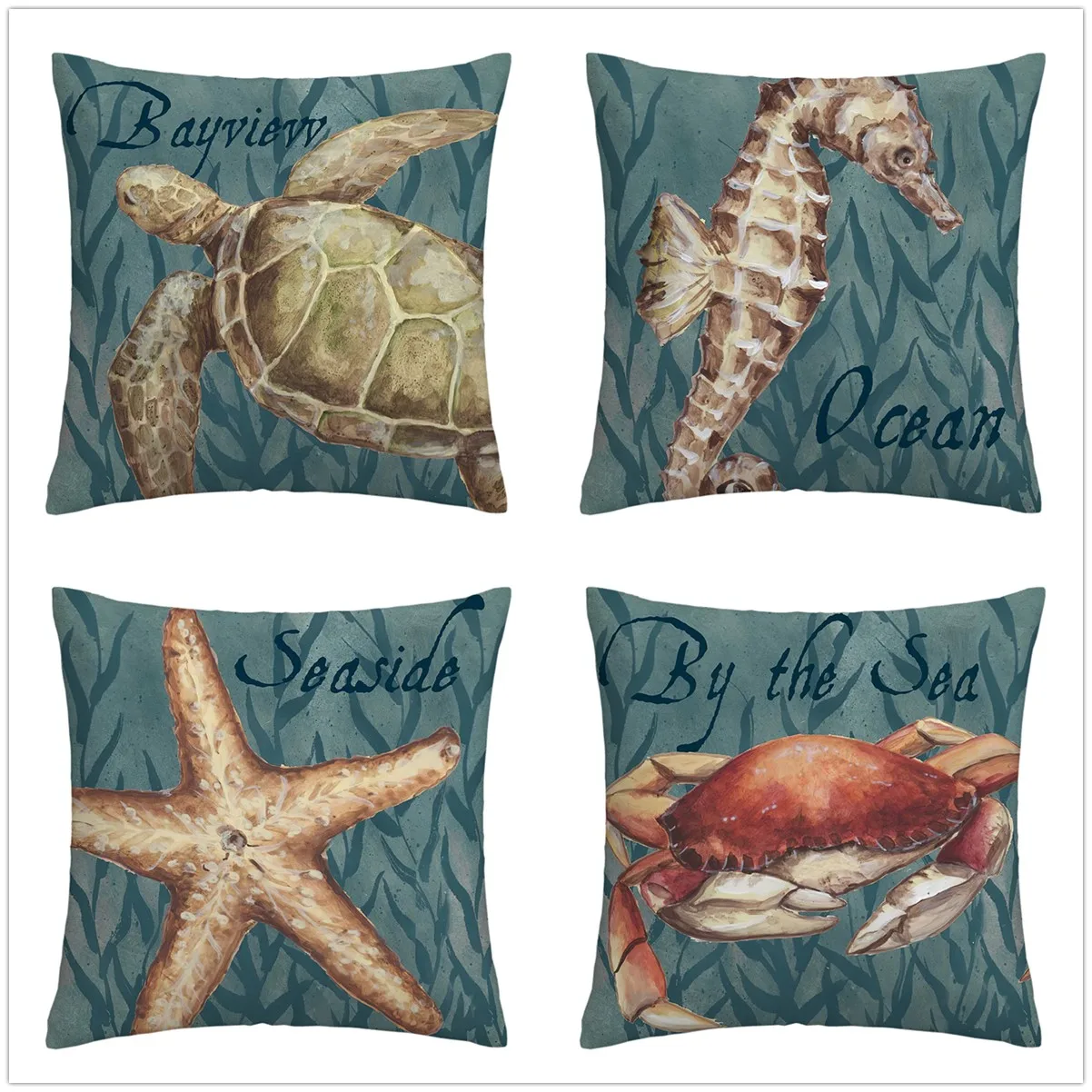 Sea Creature Painting Cyan Linen Pillow Cover Decoration Living Room Sofa Decoration Cushion Cover Home Decor Cushion Cover
Sea Creature Painting Cyan Linen Pillow Cover Decoration Living Room Sofa Decoration Cushion Cover Home Decor Cushion Cover