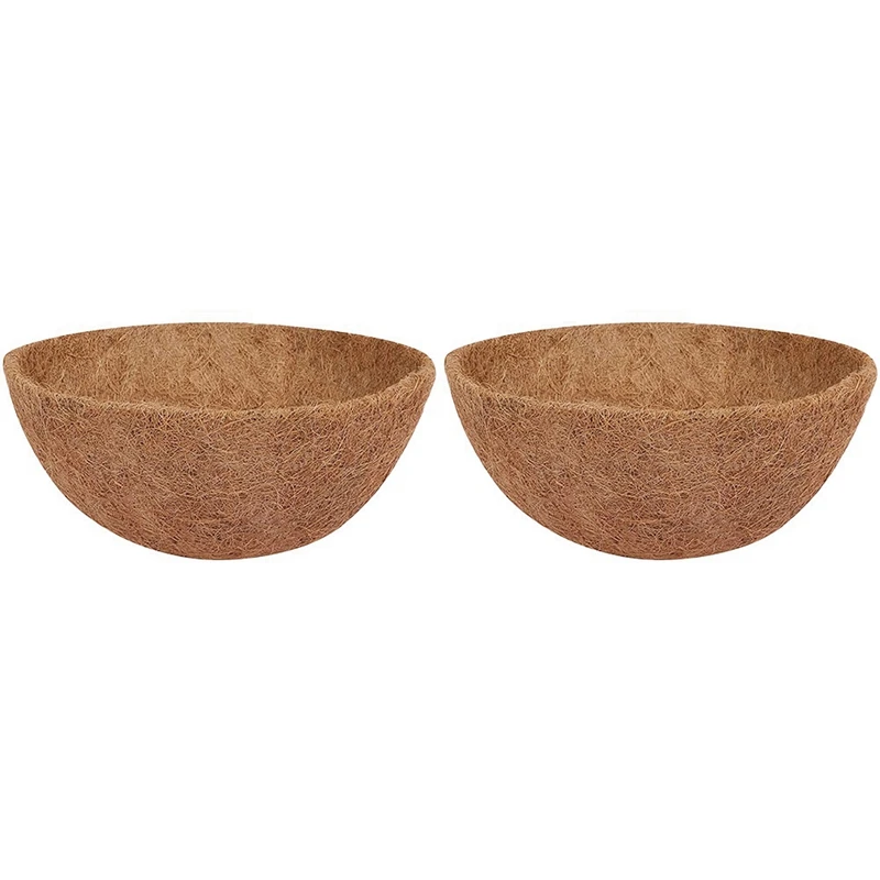 2 Pcs Coconut Hanging Basket Liners 14 Inch Sturdy Round Liners For Planters Perfect Replacement 
2 Pcs Coconut Hanging Basket Liners 14 Inch Sturdy Round Liners For Planters Perfect Replacement