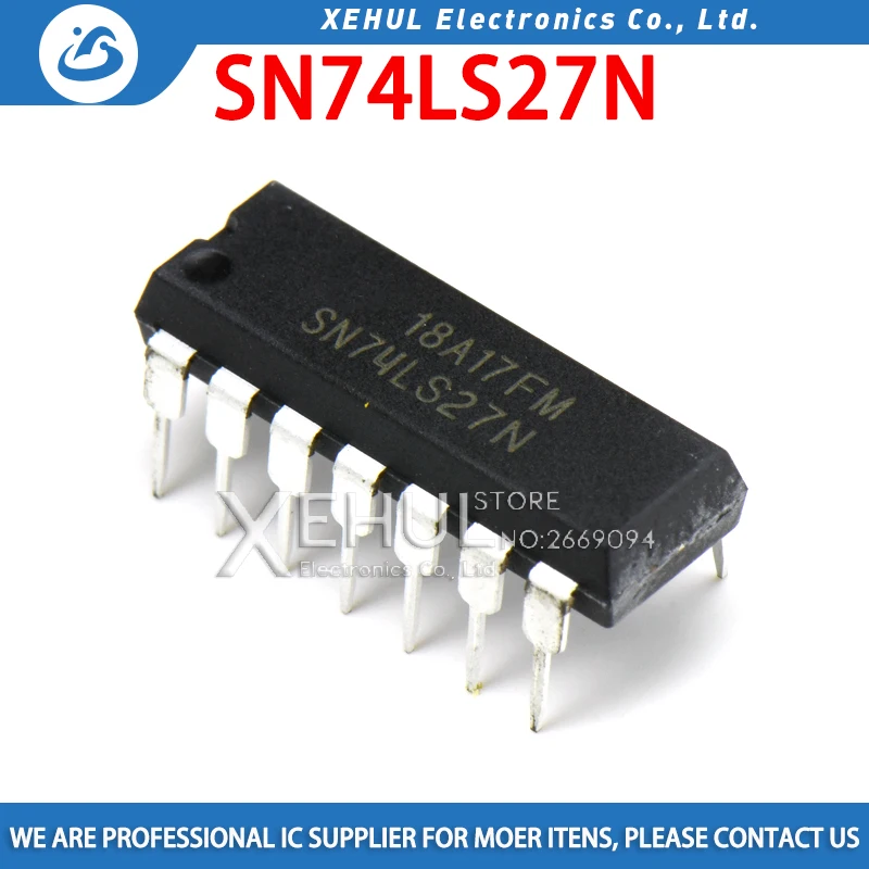 50PCS HD74LS27P DIP14 HD74LS27 DIP SN74LS27N 74LS27 new and original IC 
50PCS HD74LS27P DIP14 HD74LS27 DIP SN74LS27N 74LS27 new and original IC