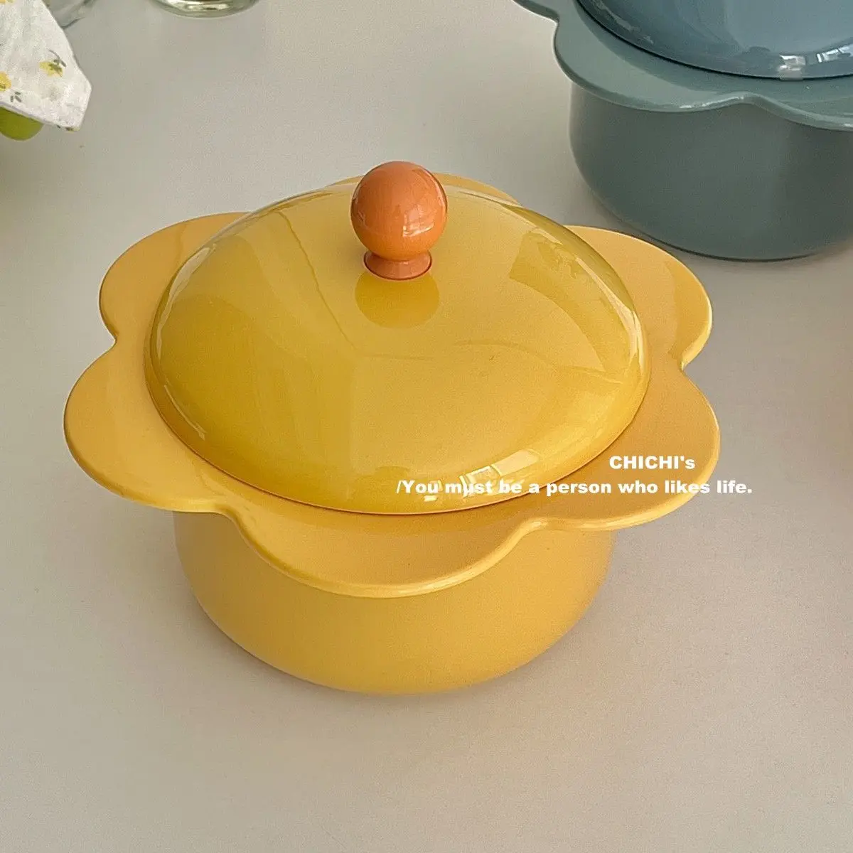 CHICHI's cute flower instant noodle bowl stainless steel rice bowl snail powder dormitory working tableware
CHICHI's cute flower instant noodle bowl stainless steel rice bowl snail powder dormitory working tableware