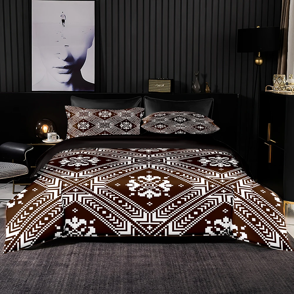 Soft Brown Bedding Set Luxury Retro Red Duvet Cover Set Bedclothes 2/3pcs Vintage White Vine Pattern for King Queen Full Size
Soft Brown Bedding Set Luxury Retro Red Duvet Cover Set Bedclothes 2/3pcs Vintage White Vine Pattern for King Queen Full Size