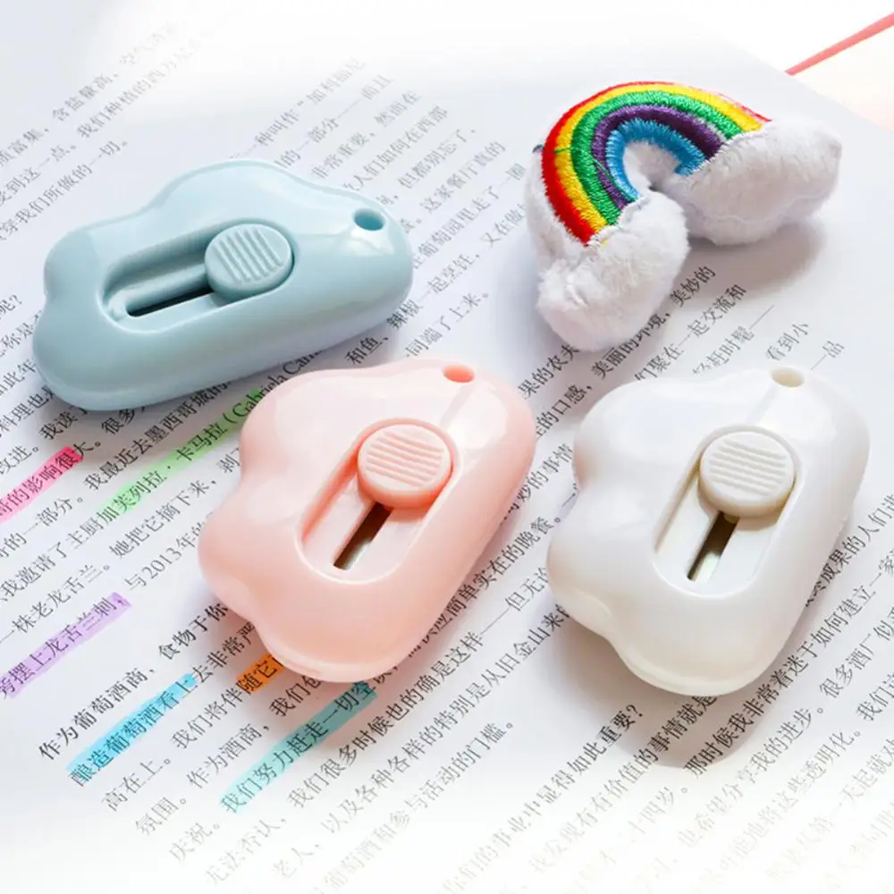Retractable Letter Opener Razor Blade Cutting Supplies Mini Utility Knives Cutting Paper Cute Cloud Shape Paper Box Cutter
Retractable Letter Opener Razor Blade Cutting Supplies Mini Utility Knives Cutting Paper Cute Cloud Shape Paper Box Cutter