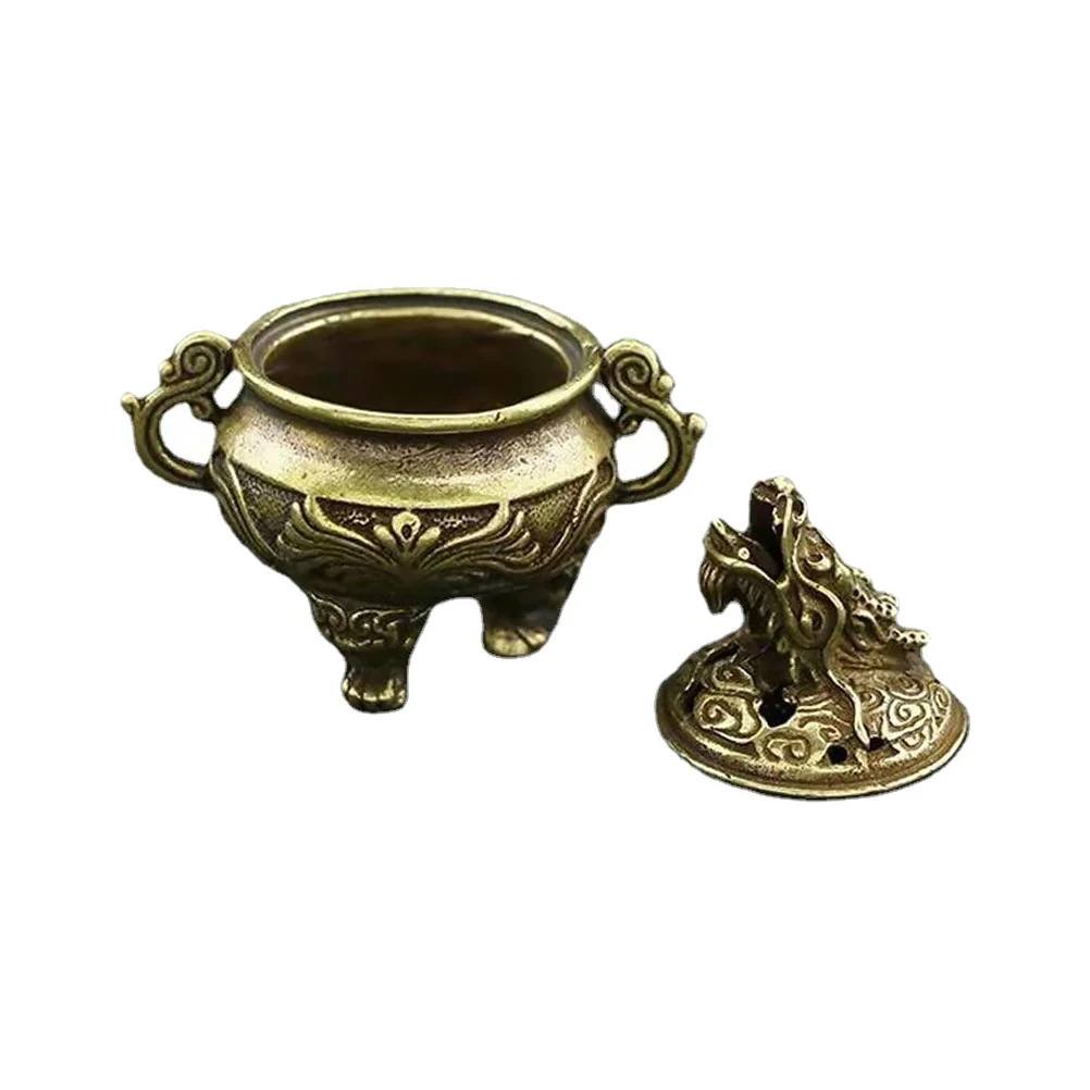 Holder Burner Burning Small Brass Bowl Chinese Head Cone Dragon Tray Zen Desktop Base Censer Decor Diffuser Decorative Contanier
Holder Burner Burning Small Brass Bowl Chinese Head Cone Dragon Tray Zen Desktop Base Censer Decor Diffuser Decorative Contanier