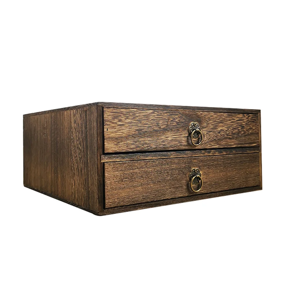1pc Wooden Sundries Storage Box Drawer Structure 2-layer Storage Container Poker bin
1pc Wooden Sundries Storage Box Drawer Structure 2-layer Storage Container Poker bin