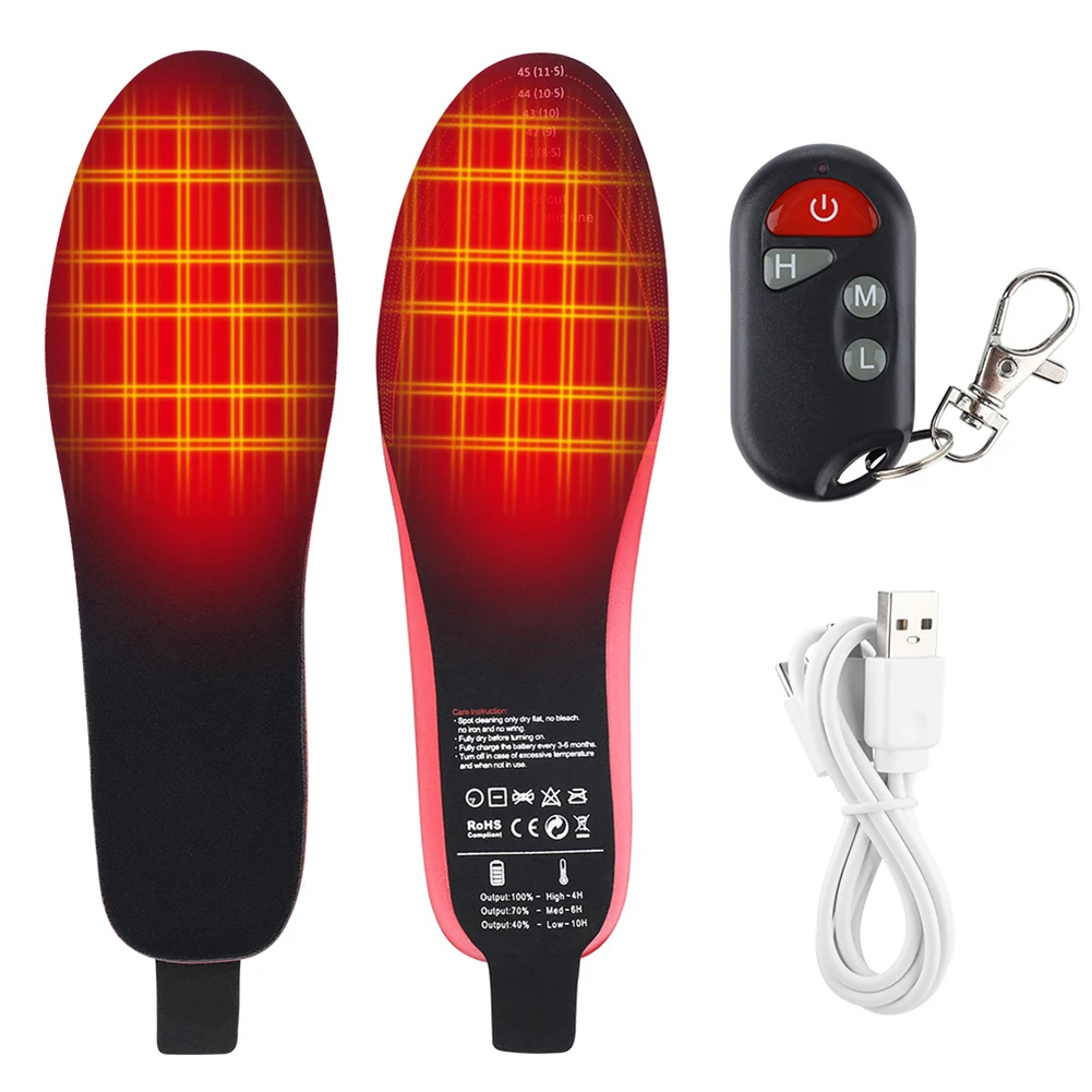 Winter Electric Heated Insoles with Remote Control Rechargeable Thermal Insoles Foot Warmer For Outdoor Skiing Cycling Hunting
Winter Electric Heated Insoles with Remote Control Rechargeable Thermal Insoles Foot Warmer For Outdoor Skiing Cycling Hunting