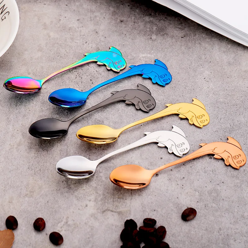 Cute Dolphin Ice Cream Dessert Cake Coffee Milk Tea Stirring Spoon For Tea Coffee Milk Drink Stainless Steel Tableware
Cute Dolphin Ice Cream Dessert Cake Coffee Milk Tea Stirring Spoon For Tea Coffee Milk Drink Stainless Steel Tableware