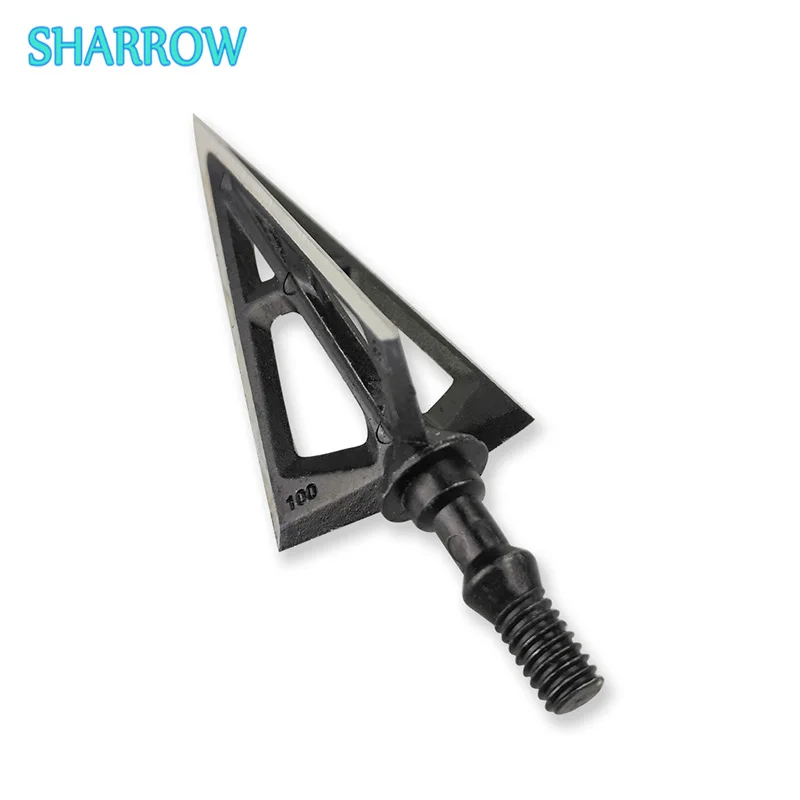 3Pcs Broadhead 100grain Hunting Arrowhead Point Tips Arrow 3 Blades Outdoor Sports Archery Target Shooting Training Accessories 
3Pcs Broadhead 100grain Hunting Arrowhead Point Tips Arrow 3 Blades Outdoor Sports Archery Target Shooting Training Accessories