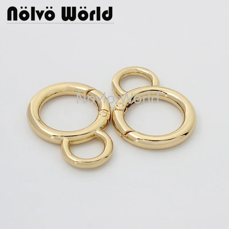 10-50 pieces 3 colors 21mm Thick Durable Double Snap Spring Gate Ring for Sewing Purse Bag Handle Chains Connector
10-50 pieces 3 colors 21mm Thick Durable Double Snap Spring Gate Ring for Sewing Purse Bag Handle Chains Connector