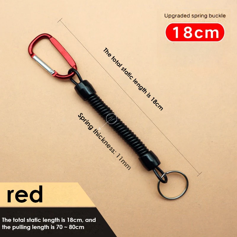 Carabiner Spring Rope Fishing Tackle Telescopic Rope Keychain Tool Missing Rope Anti-theft Rope Set Outdoor Hiking Clibling Tool
Carabiner Spring Rope Fishing Tackle Telescopic Rope Keychain Tool Missing Rope Anti-theft Rope Set Outdoor Hiking Clibling Tool