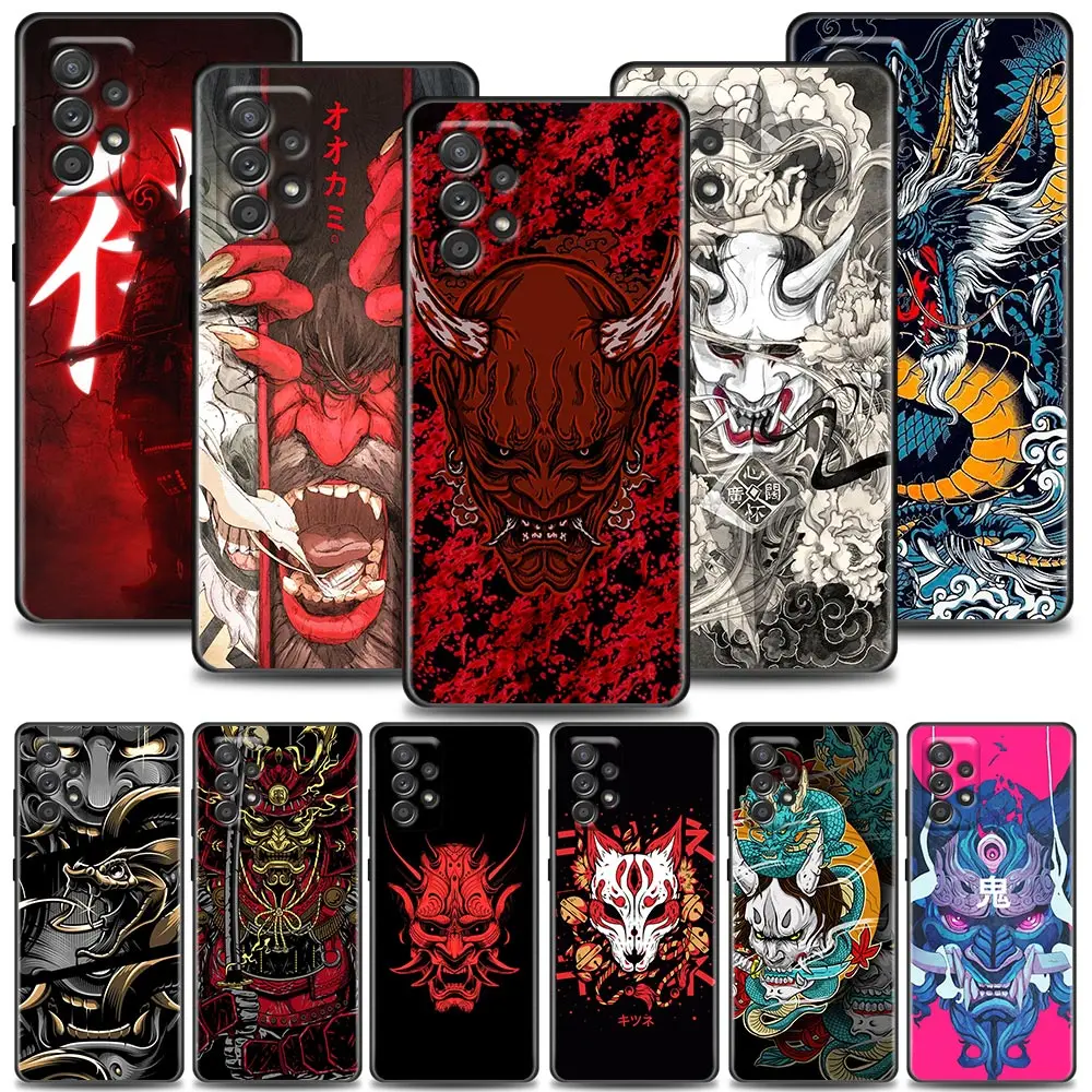 Japan Oni Samurai Yokai Mask Dragon Art Case For Samsung Galaxy A32 4G A33 Cases A13 A23 A31 A01 A02 A03 A22 Soft Silicone Cover
Japan Oni Samurai Yokai Mask Dragon Art Case For Samsung Galaxy A32 4G A33 Cases A13 A23 A31 A01 A02 A03 A22 Soft Silicone Cover