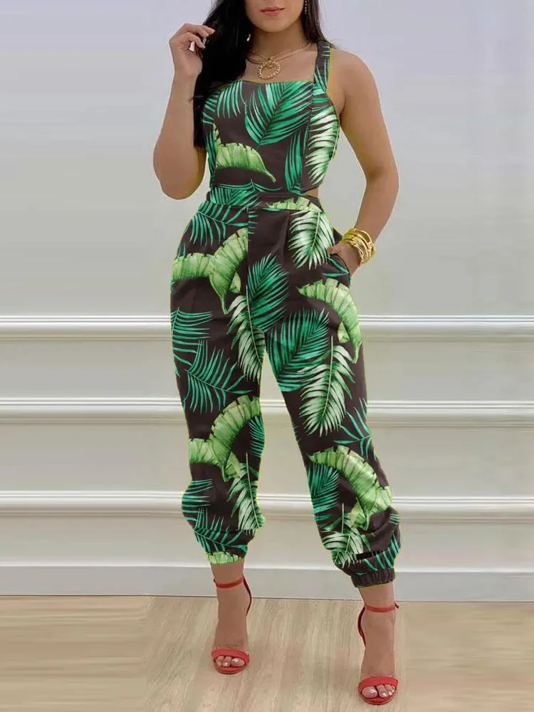Summer Print Rompers For Women 2022 Sexy Backless Show Waist Jumpsuit Women BowStrapless Overalls Pocket Straight Jumpsuits
Summer Print Rompers For Women 2022 Sexy Backless Show Waist Jumpsuit Women BowStrapless Overalls Pocket Straight Jumpsuits