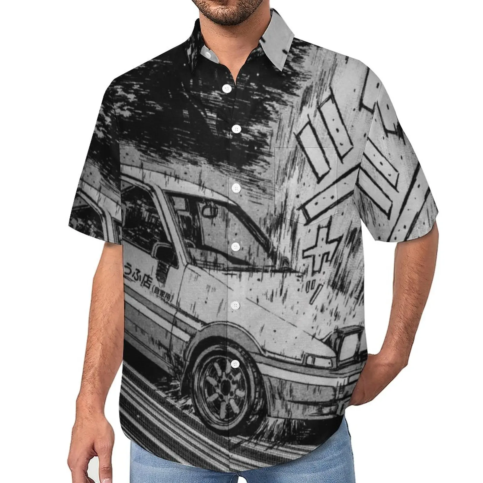 Initial D AE86 Drifting Car Casual Shirt Anime Race Vacation Loose Shirt Hawaiian Cool Blouses Short-Sleeve Oversized Tops
Initial D AE86 Drifting Car Casual Shirt Anime Race Vacation Loose Shirt Hawaiian Cool Blouses Short-Sleeve Oversized Tops