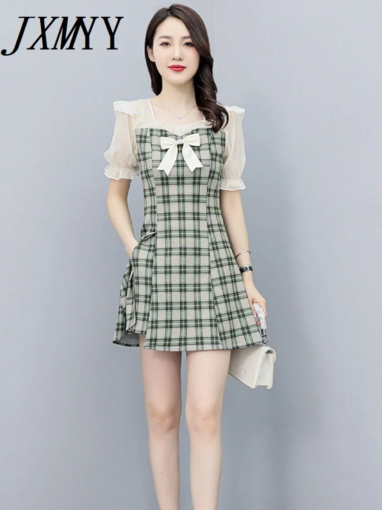 JXMYY 2022 Summer New Bow Stitching Fashion Elegant Temperament Slim Dress Shorts Women's Two-Piece Hot Sale
JXMYY 2022 Summer New Bow Stitching Fashion Elegant Temperament Slim Dress Shorts Women's Two-Piece Hot Sale