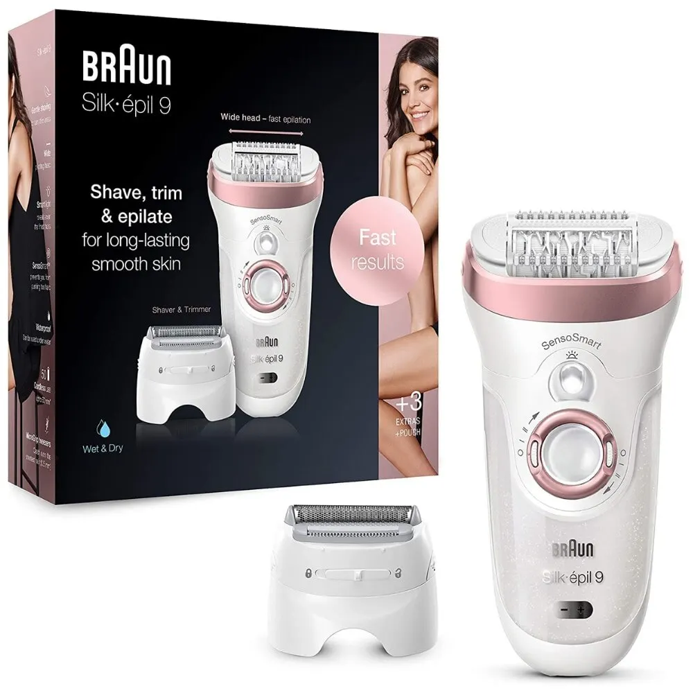Braun Silk-epil 9 9720 Портативный женский эпилятор без электричества Женский эпилятор Безболезненное средство для удаления волос Депиляция лица Эп...
Braun Silk-epil 9 9720 Портативный женский эпилятор без электричества Женский эпилятор Безболезненное средство для удаления волос Депиляция лица Эп...