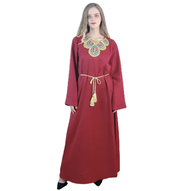 Женское длинное платье с бусинами Abayas, свободное платье-халат с длинным рукавом, кимоно в индейку, платье-кафтан в мусульманском стиле на ве...
Женское длинное платье с бусинами Abayas, свободное платье-халат с длинным рукавом, кимоно в индейку, платье-кафтан в мусульманском стиле на ве...