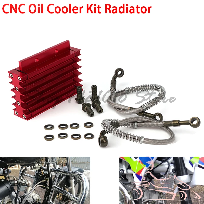 CNC Cooling Radiator Oil Cooler Kit Aluminum Alloy Oil Cooler Kit For 110CC-150CC ATV LIFAN 110 125CC CRF Pit Dirt Bike
CNC Cooling Radiator Oil Cooler Kit Aluminum Alloy Oil Cooler Kit For 110CC-150CC ATV LIFAN 110 125CC CRF Pit Dirt Bike