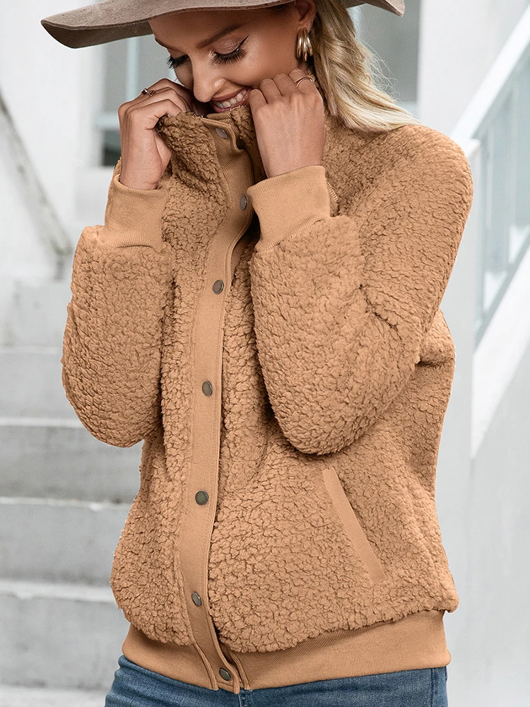 Winter Clothes Women Heavy Jackets Varsity Jacket Loose Teddy Bear Plush Warm Long Sleeve Top Streetwear Coats Kawaii Clothes
Winter Clothes Women Heavy Jackets Varsity Jacket Loose Teddy Bear Plush Warm Long Sleeve Top Streetwear Coats Kawaii Clothes