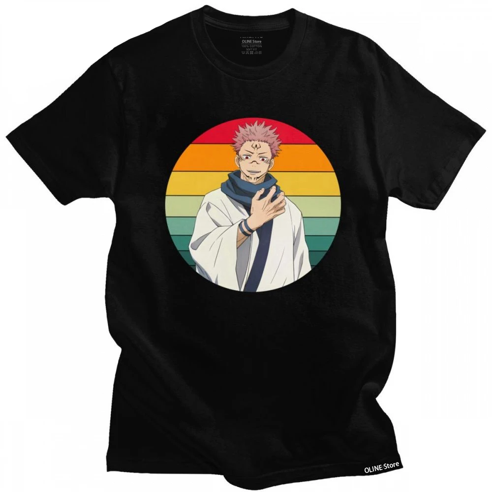 Retro Anime Jujutsu Kaisen Men T Shirt Pure Cotton Tshirt Sukuna Manga Tees O-neck Short Sleeved Printed Manga T-shirt Clothing
Retro Anime Jujutsu Kaisen Men T Shirt Pure Cotton Tshirt Sukuna Manga Tees O-neck Short Sleeved Printed Manga T-shirt Clothing