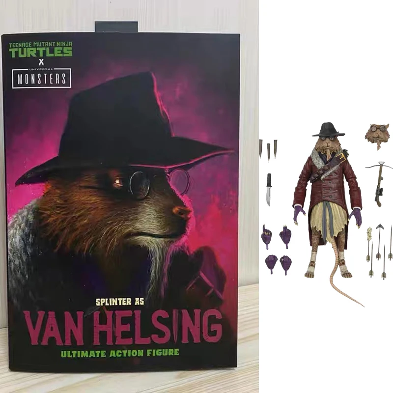 Original NECA Ultimate Splinter as Van Helsing Figure Master Rat Shredder Turtle Action Figure Collection Doll Gift For Family
Original NECA Ultimate Splinter as Van Helsing Figure Master Rat Shredder Turtle Action Figure Collection Doll Gift For Family