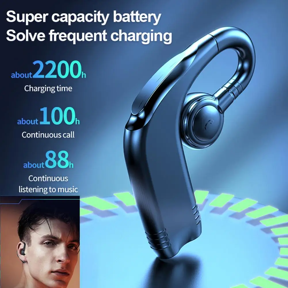 M99 Bluetooth-compatible Earphone Ear Hook Noise Reduction Call Number Wireless Headphone with Microphone for Sports
M99 Bluetooth-compatible Earphone Ear Hook Noise Reduction Call Number Wireless Headphone with Microphone for Sports