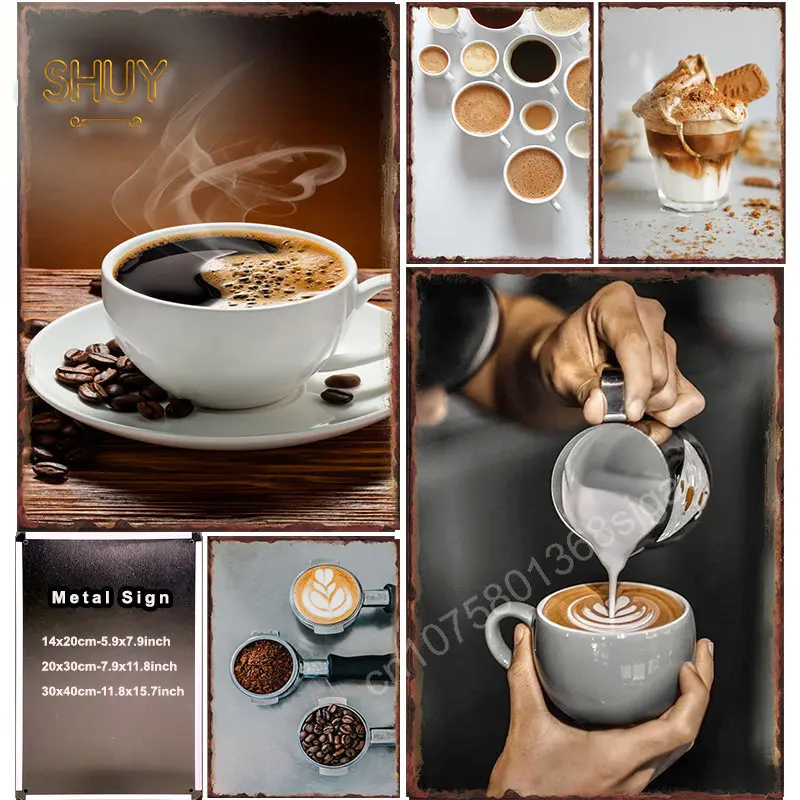 Coffee Metal Tin Signs Vintage Wall Decor for Bar Kitchen Room Decoration Posters Retro Iron Painting Plague Home Picture Draw
Coffee Metal Tin Signs Vintage Wall Decor for Bar Kitchen Room Decoration Posters Retro Iron Painting Plague Home Picture Draw