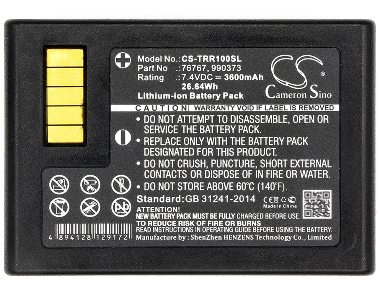 Cameron Sino 3600mA Battery for Trimble R10,R10 GNSS,V10 76767,89840-00,990373
Cameron Sino 3600mA Battery for Trimble R10,R10 GNSS,V10 76767,89840-00,990373