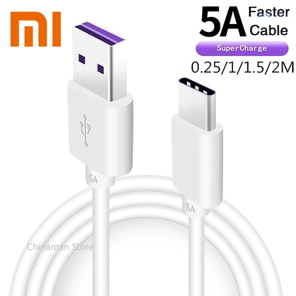 Xiaomi 5A USB Type c Cable For Huawei mate 40 P40 p30 pro Honor Fast Charging Redmi Note 7 8 Pro 8A 6a Type-c | Мобильные телефоны