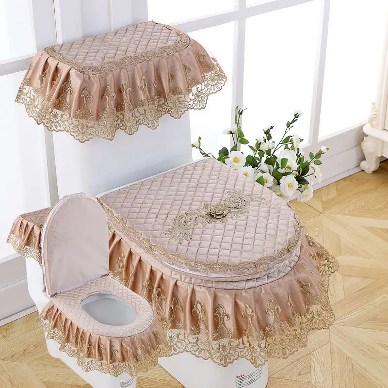 High Quality Four Seasons Universal Toilet Seat Pad 3 Pcs/Set Lace Style Decorative Toilet Cover Toilet Seat Mat With Zipper
High Quality Four Seasons Universal Toilet Seat Pad 3 Pcs/Set Lace Style Decorative Toilet Cover Toilet Seat Mat With Zipper