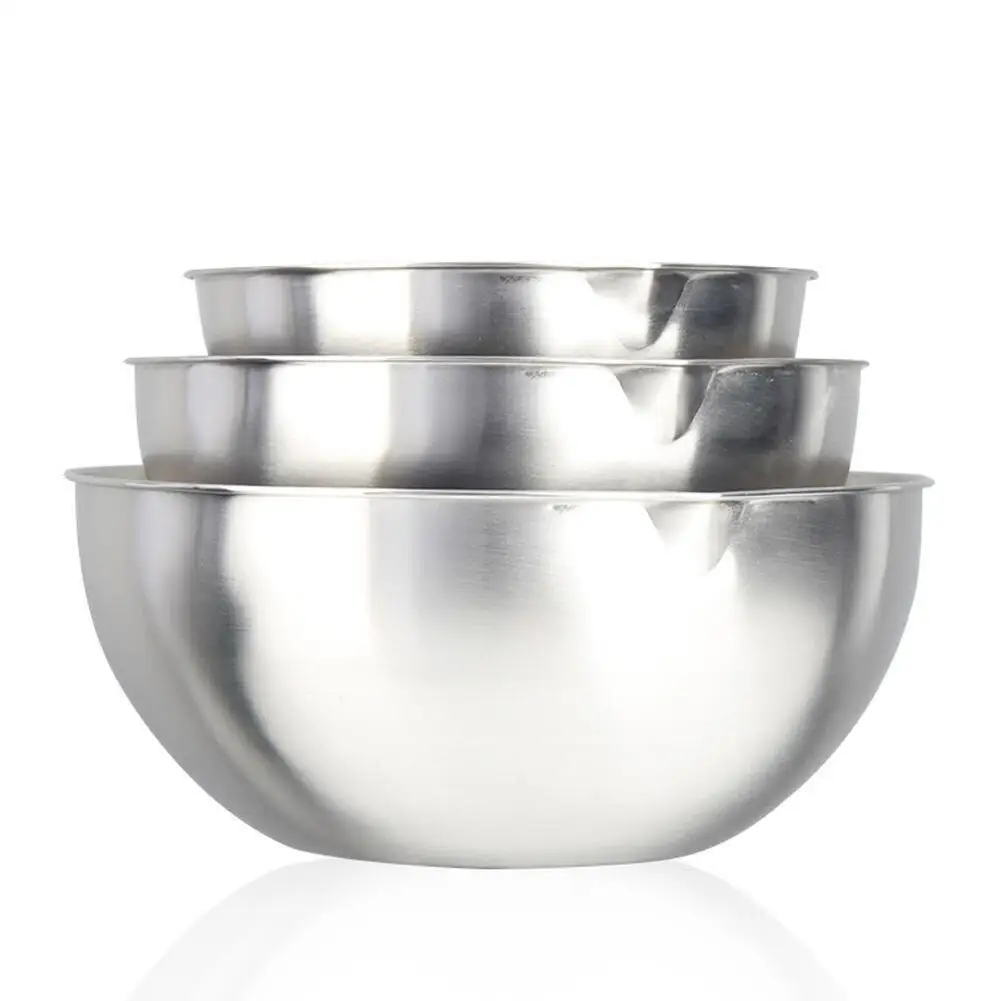 Mixing Bowl Stainless Steel Whisking Bowl for Knead Dough Salad Cooking Baking 
Mixing Bowl Stainless Steel Whisking Bowl for Knead Dough Salad Cooking Baking