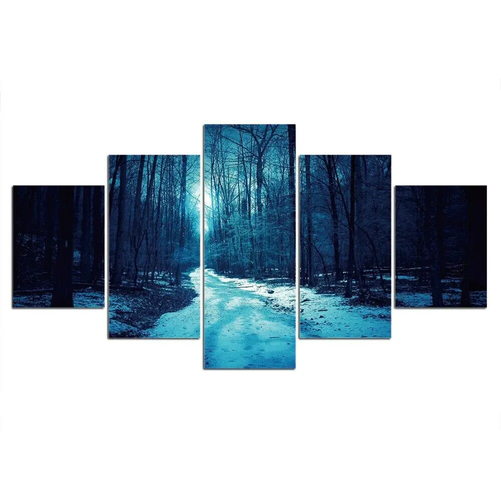 5Pcs Snow Forest Trees Landscape Decor Canvas Picture Wall Art Print 5 Pieces HD Print No Framed 5 Panel Modern Pictures
5Pcs Snow Forest Trees Landscape Decor Canvas Picture Wall Art Print 5 Pieces HD Print No Framed 5 Panel Modern Pictures
