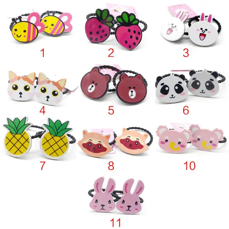 2Pcs/Pair Double Bunches Ponytail Holder Kids Girls Cartoon Animal Fruit Drop Shipping
2Pcs/Pair Double Bunches Ponytail Holder Kids Girls Cartoon Animal Fruit Drop Shipping