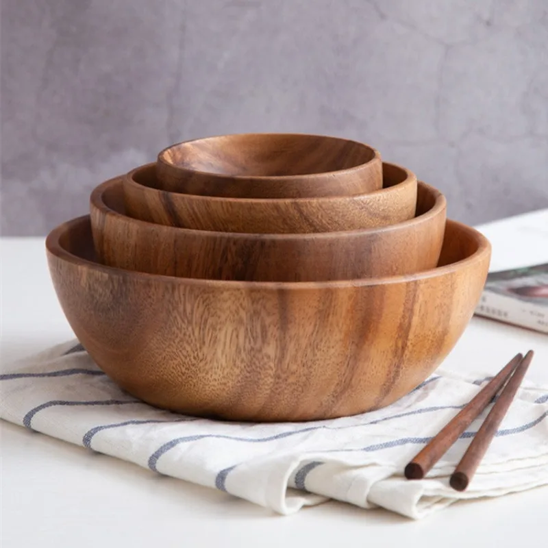 Wooden Bowl Japanese Style Wood Rice Soup Bowl Salad Ramen Bowl Food Container Small Bowl for Kids Tableware Salad Bowl
Wooden Bowl Japanese Style Wood Rice Soup Bowl Salad Ramen Bowl Food Container Small Bowl for Kids Tableware Salad Bowl