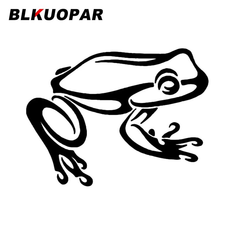 

Автомобильные наклейки с фигурой животных BLKUOPAR лягушки, графическая личность, водонепроницаемая наклейка для багажника, мотоцикла, лобового стекла, высечка, автомобильная этикетка