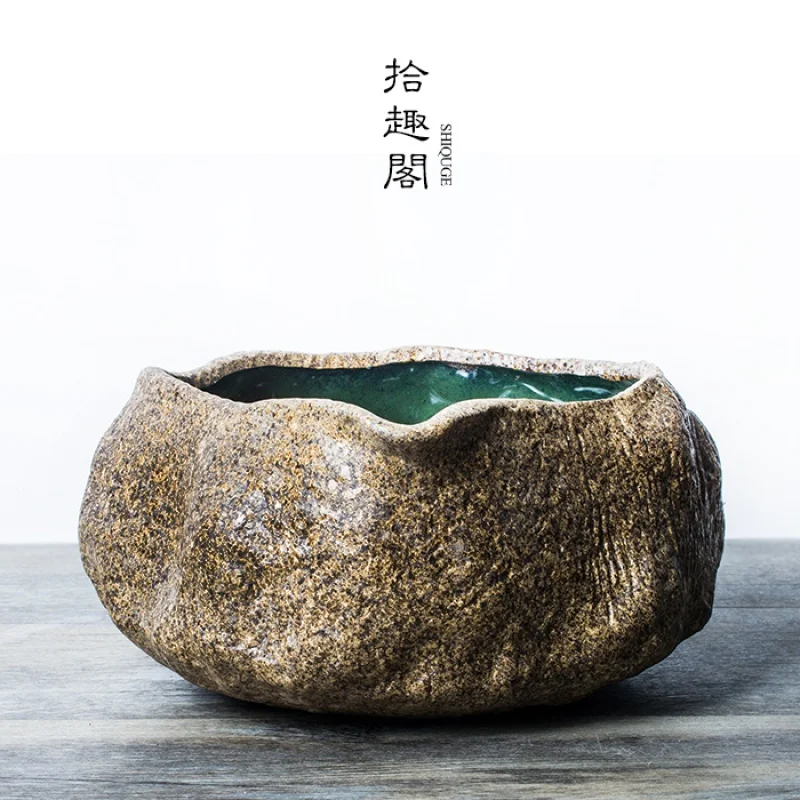 Handmade Coarse Pottery Large Tea Wash Ceramic Washing Tea Residue Barrel Jianshui Kung Fu Tea Utensils Tea Basin Ashtray Fish T
Handmade Coarse Pottery Large Tea Wash Ceramic Washing Tea Residue Barrel Jianshui Kung Fu Tea Utensils Tea Basin Ashtray Fish T