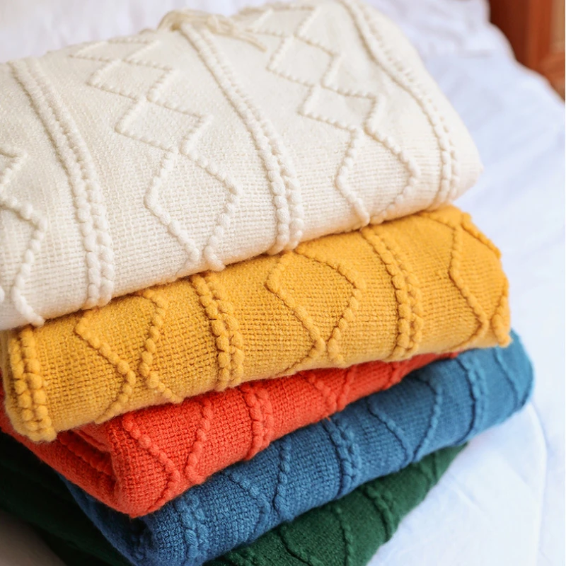 Solid Color Blanket Ins Vertical Bar Diamond Throw Blanket Cashmere Acrylic Tassel Sofa Decorate Cover Dustproof Home Bedspread
Solid Color Blanket Ins Vertical Bar Diamond Throw Blanket Cashmere Acrylic Tassel Sofa Decorate Cover Dustproof Home Bedspread