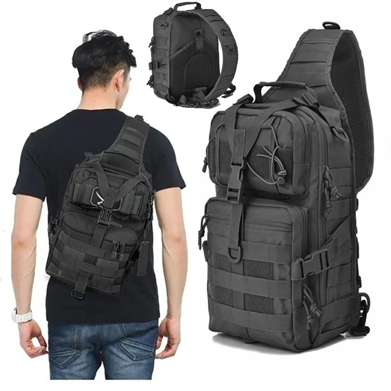 

Camouflage Tactical Assault Pack Sling Backpack Army Molle EDC Rucksack Bag for Outdoor Hiking Camping Hunting travelling
