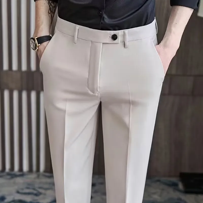 Golf Trousers Men Slim-fit Drape Casual Suit Trousers Men Korean Version Slim-fit Elastic Skinny Golf Sports Trousers
Golf Trousers Men Slim-fit Drape Casual Suit Trousers Men Korean Version Slim-fit Elastic Skinny Golf Sports Trousers