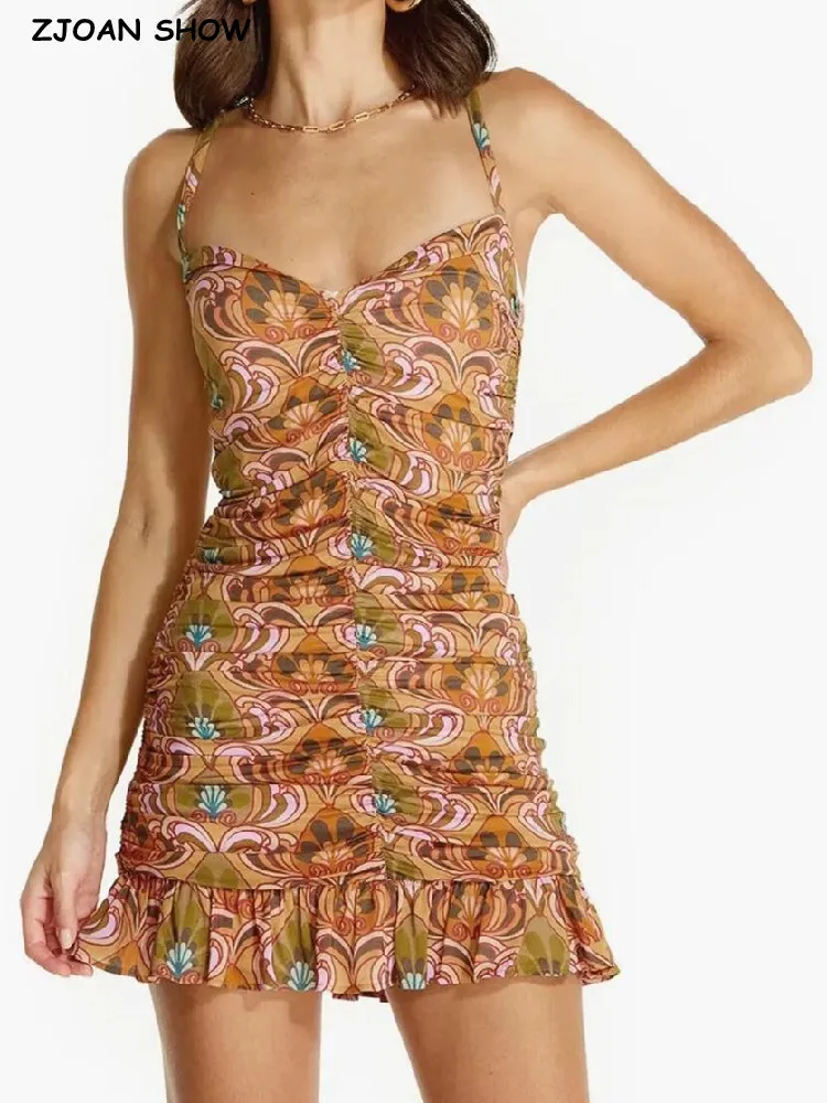 Женское мини-платье на бретелях-спагетти, оранжевое платье с цветочным принтом пейсли, оборками и подолом, вечернее платье
Женское мини-платье на бретелях-спагетти, оранжевое платье с цветочным принтом пейсли, оборками и подолом, вечернее платье