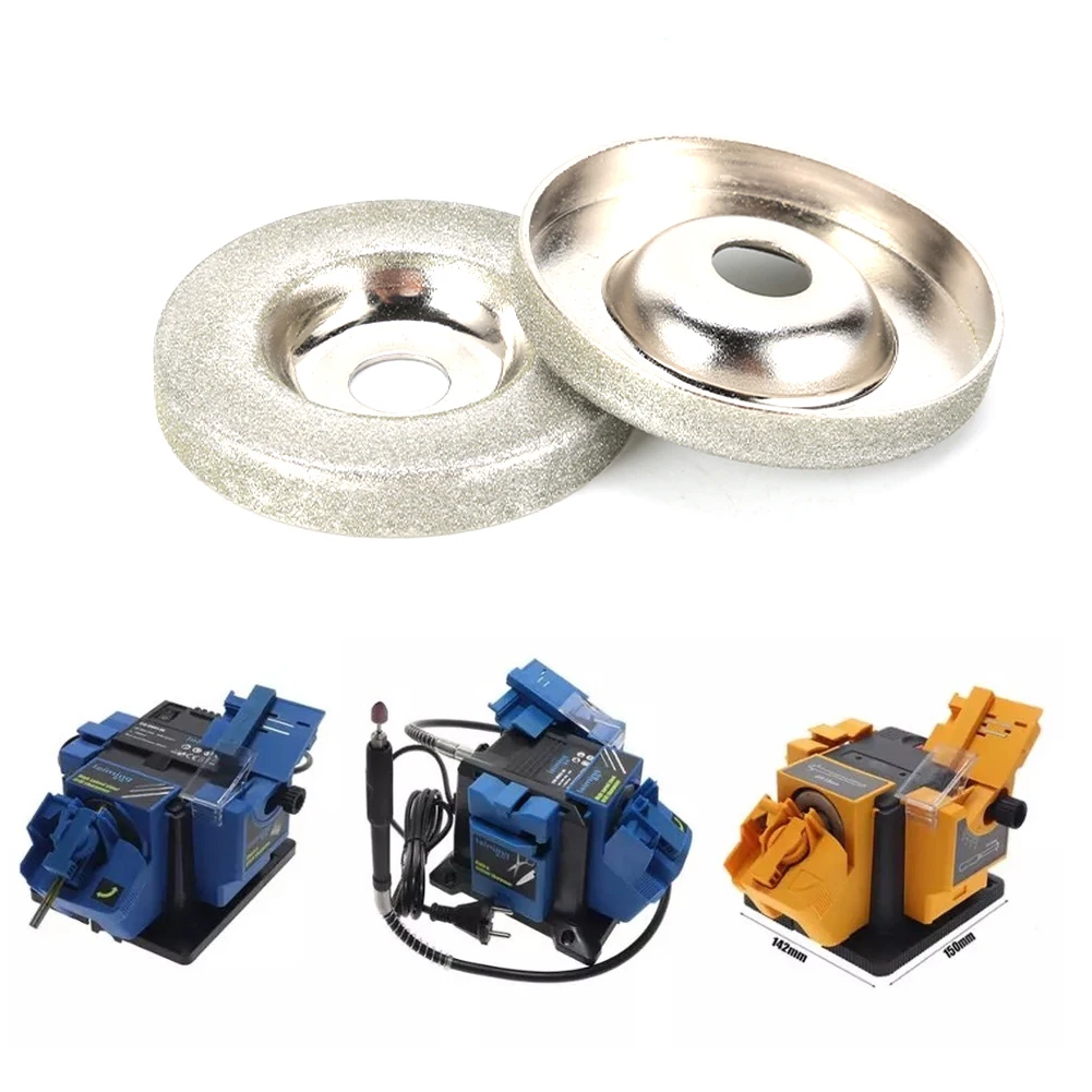 2pcs 50mm 180Grit Diamond Grinding Wheel Dresser Wheel Circle Disc Electric Multifunctional Sharpener Rotary Abrasive Tools
2pcs 50mm 180Grit Diamond Grinding Wheel Dresser Wheel Circle Disc Electric Multifunctional Sharpener Rotary Abrasive Tools