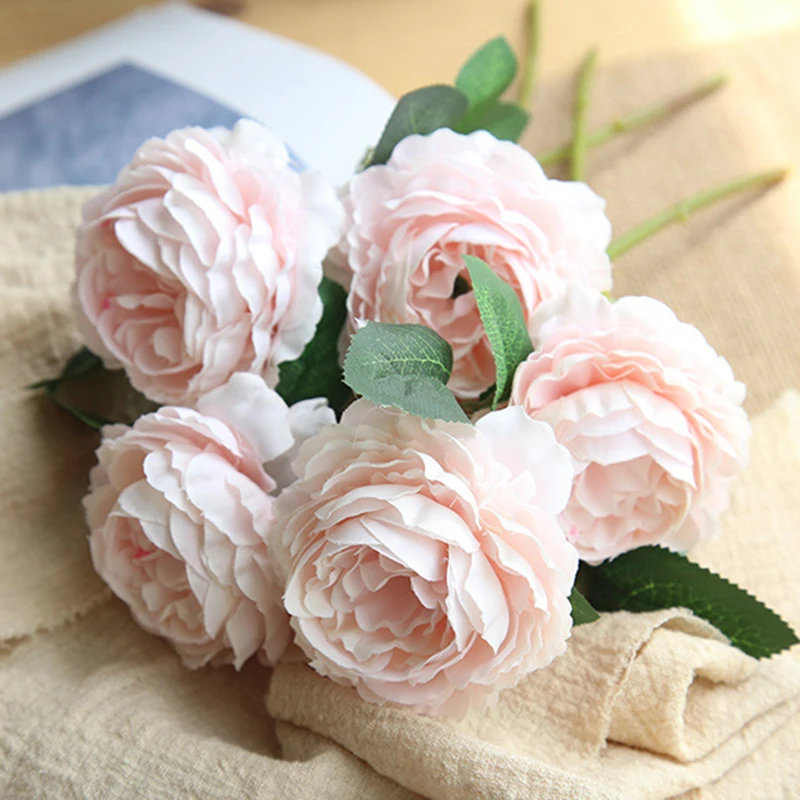 5Pcs Beautiful Rose Peony Artificial Silk Flowers White Bridal Bouquet Home Party Wedding Bedroom Decoration Plastic Fake Flower
5Pcs Beautiful Rose Peony Artificial Silk Flowers White Bridal Bouquet Home Party Wedding Bedroom Decoration Plastic Fake Flower