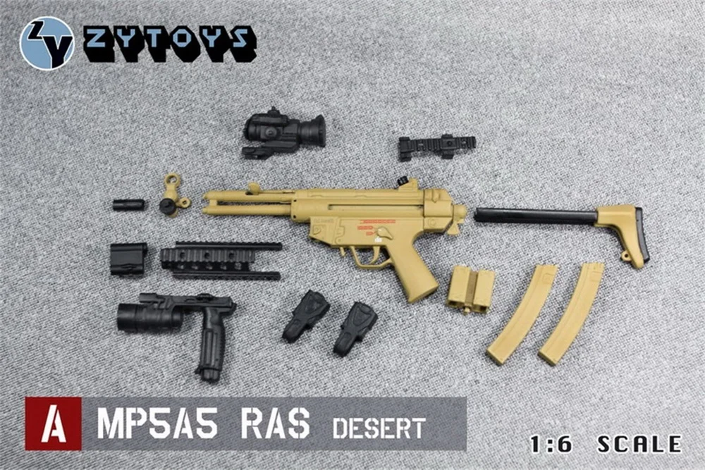 Игрушка ZYTOYS 1/6, серия оружия MP5, тип A, MP5A5, цвет пустынного песка RAS, из ПВХ материала, нельзя выбрасывать, модель для куклы, компонент сцены
Игрушка ZYTOYS 1/6, серия оружия MP5, тип A, MP5A5, цвет пустынного песка RAS, из ПВХ материала, нельзя выбрасывать, модель для куклы, компонент сцены