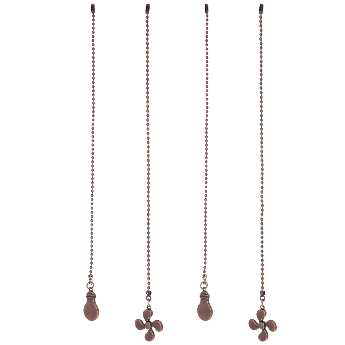 4Pcs Ceiling Fan Pull Chain Set,Bulb and Fan Pattern Pull Chain Extension Fan Pull Chain Pendant 12 Inch (Red Bronze)
4Pcs Ceiling Fan Pull Chain Set,Bulb and Fan Pattern Pull Chain Extension Fan Pull Chain Pendant 12 Inch (Red Bronze)