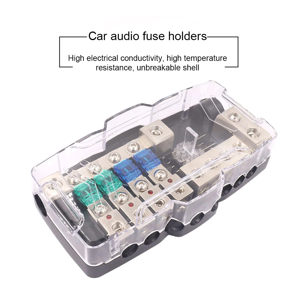 2-in-4-out Car Stereo Power Fuse Block Vehicle Boat RV Fuses Holder Automotive Automobile Repair Upgrade Modified
2-in-4-out Car Stereo Power Fuse Block Vehicle Boat RV Fuses Holder Automotive Automobile Repair Upgrade Modified
